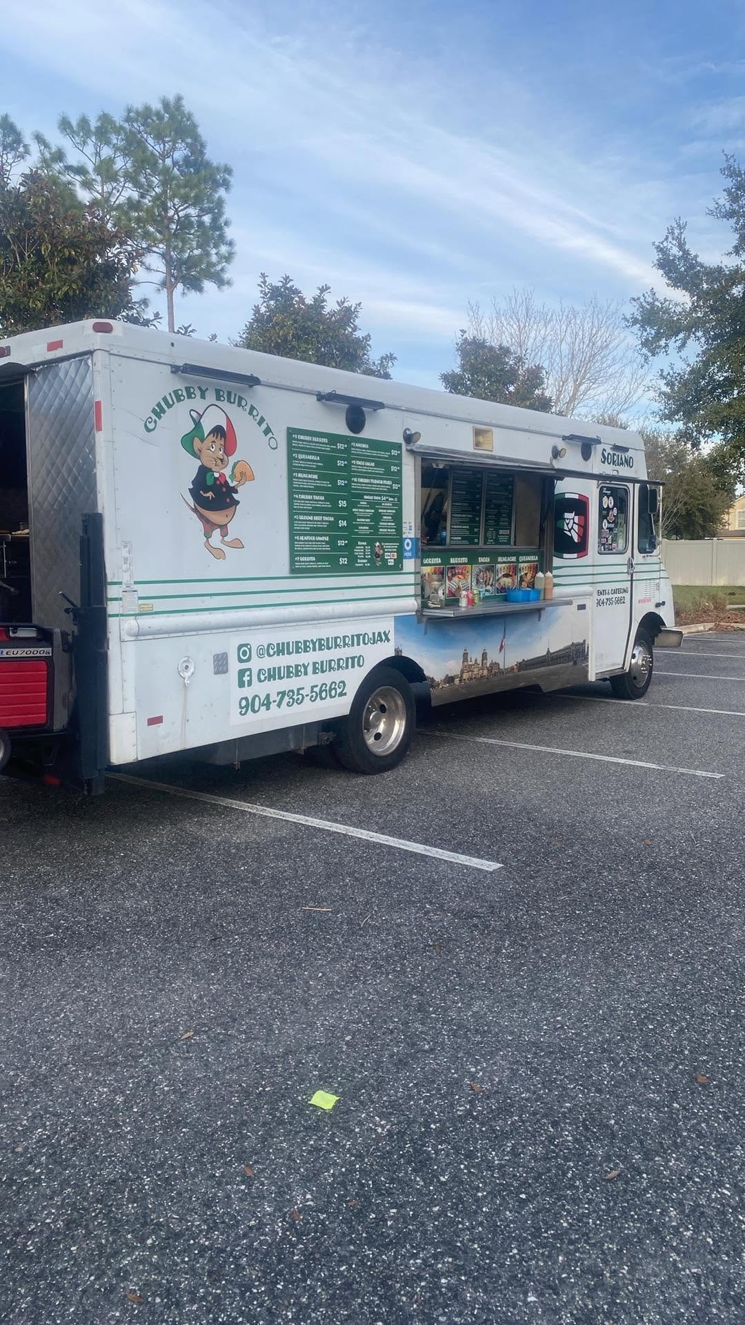 Chubby Burrito food truck serving Silver Creek